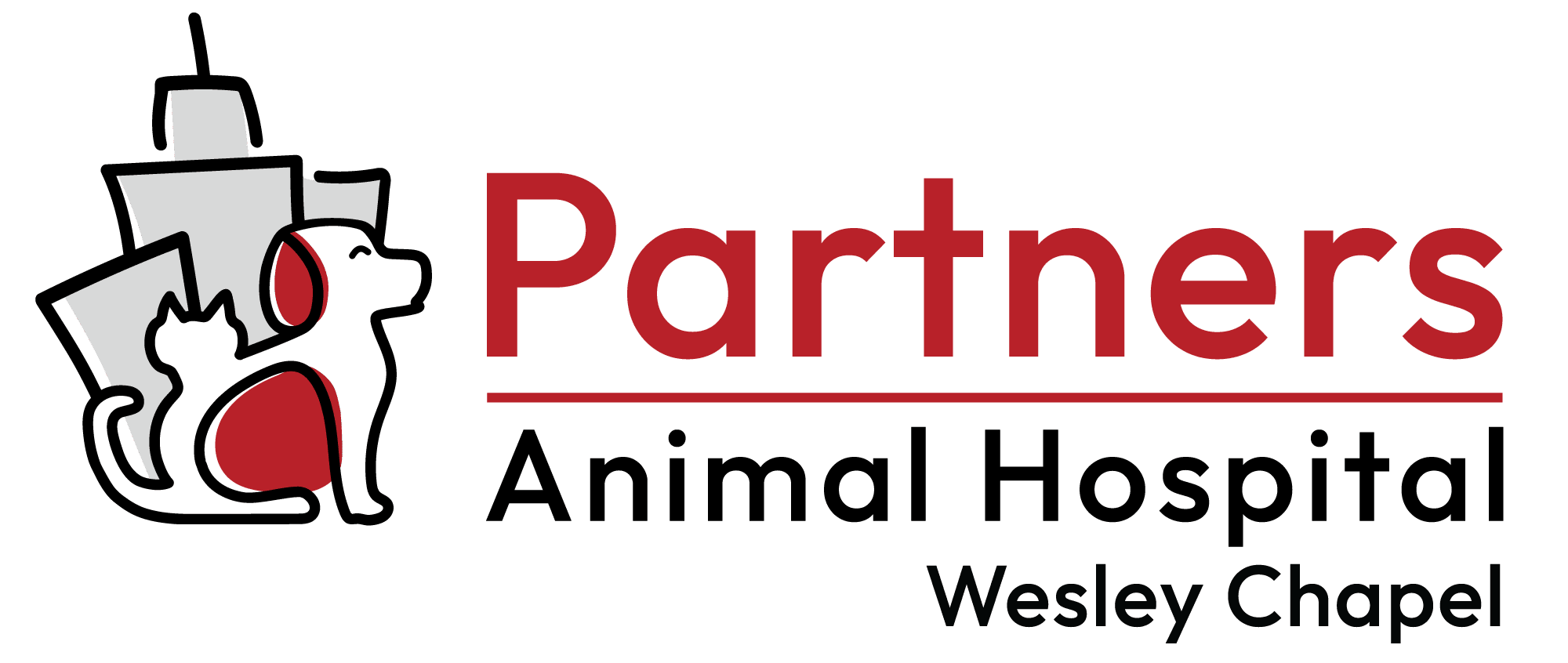 Partners Animal Hospital Wesley Chapel horizontal logo