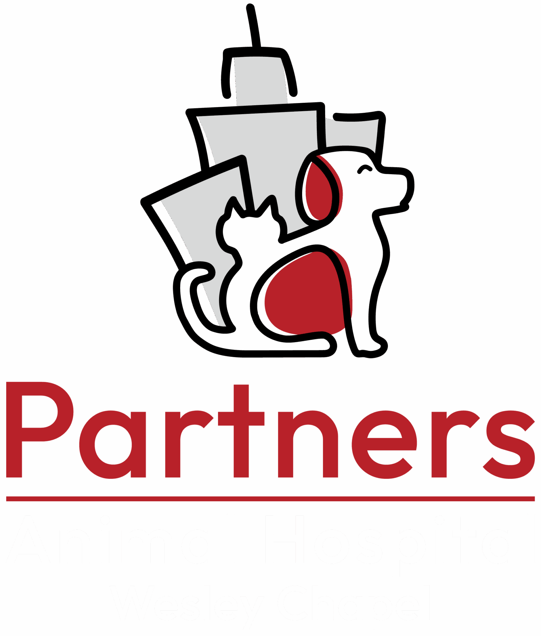 Partners Animal Hospital Wesley Chapel stacked logo
